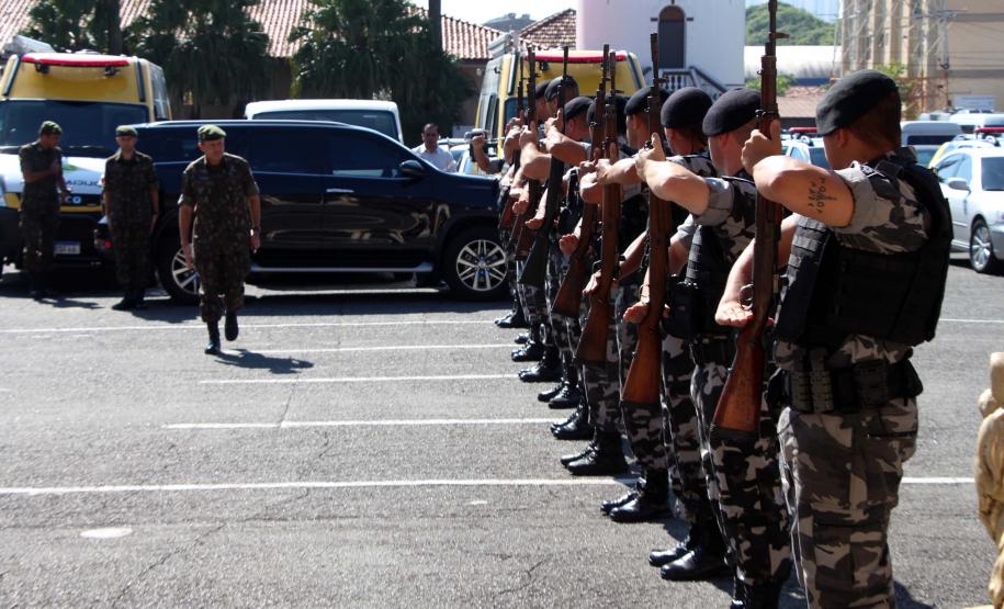 Curitiba, 15 de abril de 2019. Visita do General Tómas - Comandante da 5ª Divisão do Exército