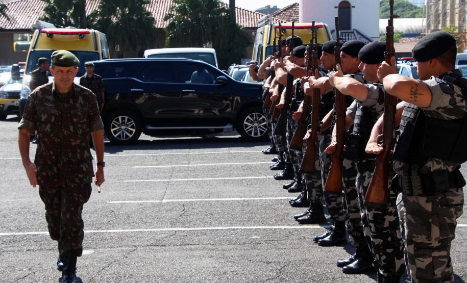 Curitiba, 15 de abril de 2019. Visita do General Tómas - Comandante da 5ª Divisão do Exército