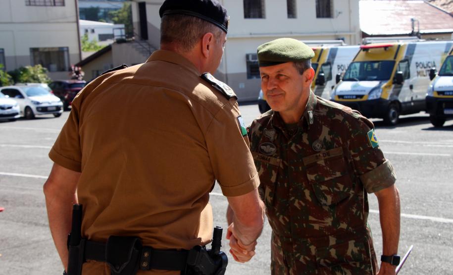 Curitiba, 15 de abril de 2019. Visita do General Tómas - Comandante da 5ª Divisão do Exército