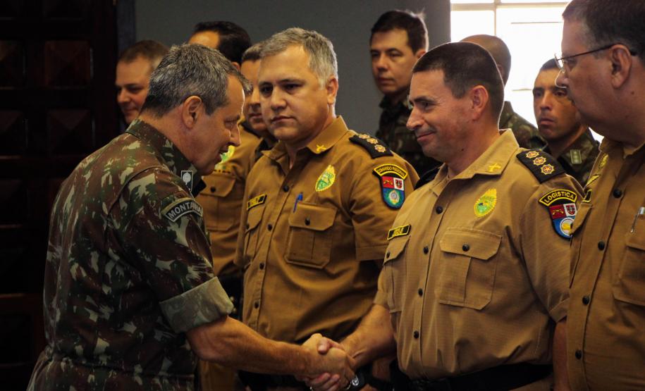 Curitiba, 15 de abril de 2019. Visita do General Tómas - Comandante da 5ª Divisão do Exército