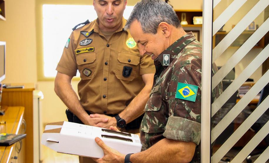 Curitiba, 15 de abril de 2019. Visita do General Tómas - Comandante da 5ª Divisão do Exército