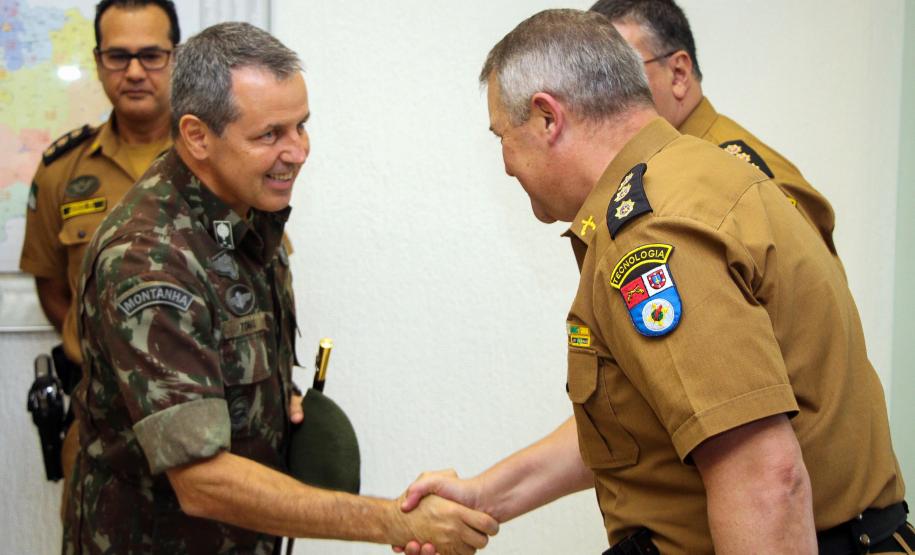 Curitiba, 15 de abril de 2019. Visita do General Tómas - Comandante da 5ª Divisão do Exército