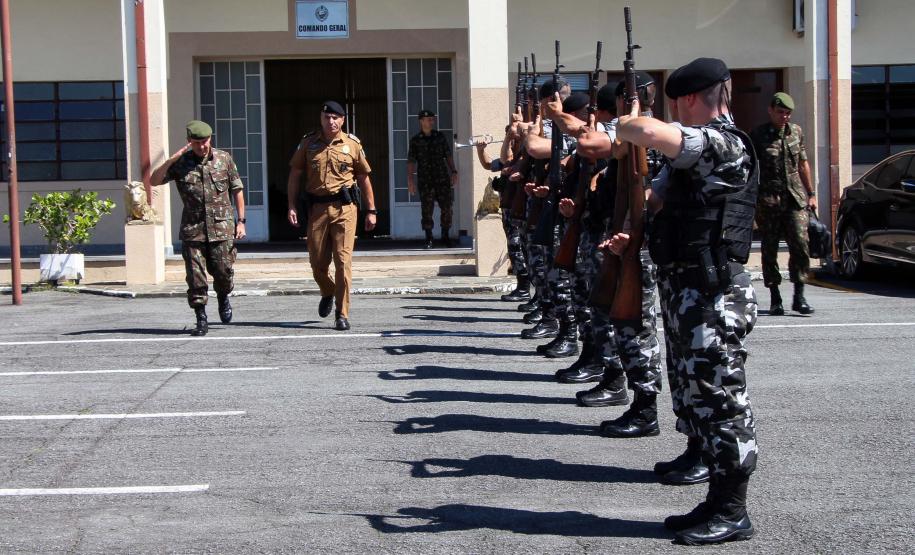 Curitiba, 15 de abril de 2019. Visita do General Tómas - Comandante da 5ª Divisão do Exército