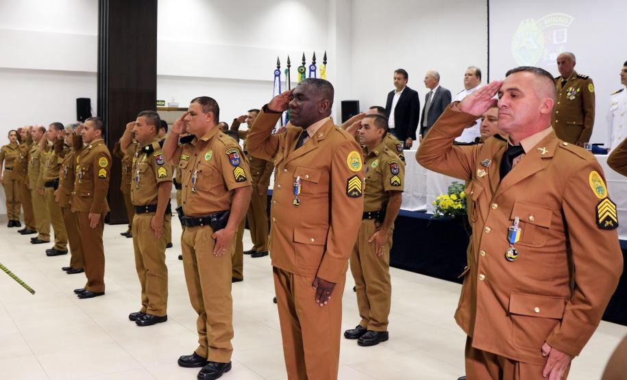 Matinhos, 18 de abril de 2019. Solenidade alusiva ao 42º Aniversário do 9º BPM.