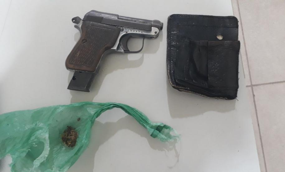 Em Amaporã, homem é preso e arma de fogo é apreendida pela PM