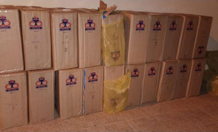 Cerca de 10 mil carteiras de cigarro contrabandeado são apreendidas em Ortigueira (PR)