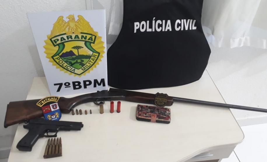 Ação conjunta entre as polícias Civil e Militar resulta no cumprimento de dois mandados de prisão em Tuneiras do Oeste (PR) Ação conjunta entre as polícias Civil e Militar resulta no cumprimento de dois mandados de prisão em Tuneiras do Oeste (PR)