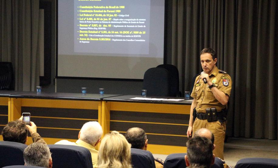 Curitiba, 25 de abril de 2019. Reunião do Conselho Estadual dos CONSEGs.