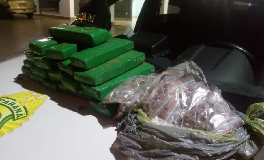 Grande quantidade de maconha enterrada em quintal é apreendida pela PM em Londrina no Norte do estado