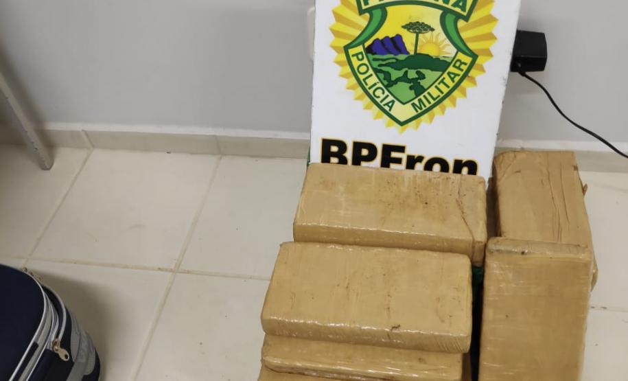 BPFron apreende mais de 15 quilos de maconha no Oeste do estado; a droga seria levada para o Rio Grande do Sul