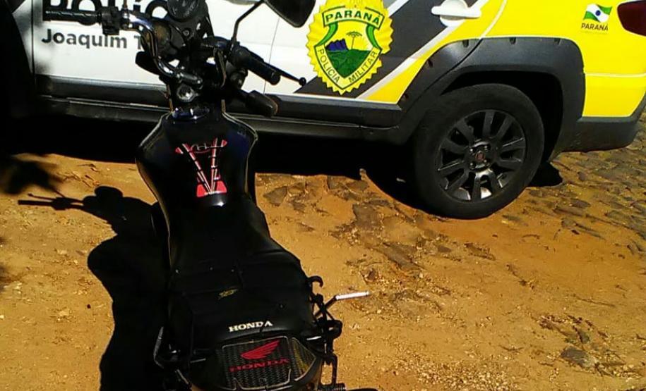 Um dia após roubo, motocicleta é recuperada em Joaquim Távora, no Norte Pioneiro