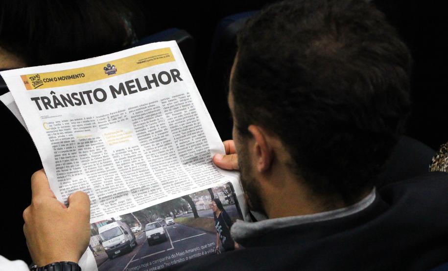 Curitiba, 02 de maio de 2019. Lançamento Maio Amarelo
