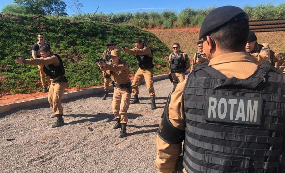 Unidade da PM promove aulas de técnicas de tiro em Cianorte para policiais militares