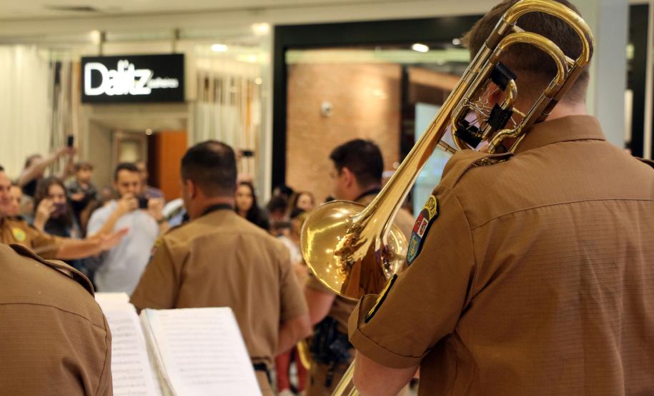 Curitiba, 11 de maio de 2019. Apresentação da Banda da PMPR em homenagem ao Dia das Mães.