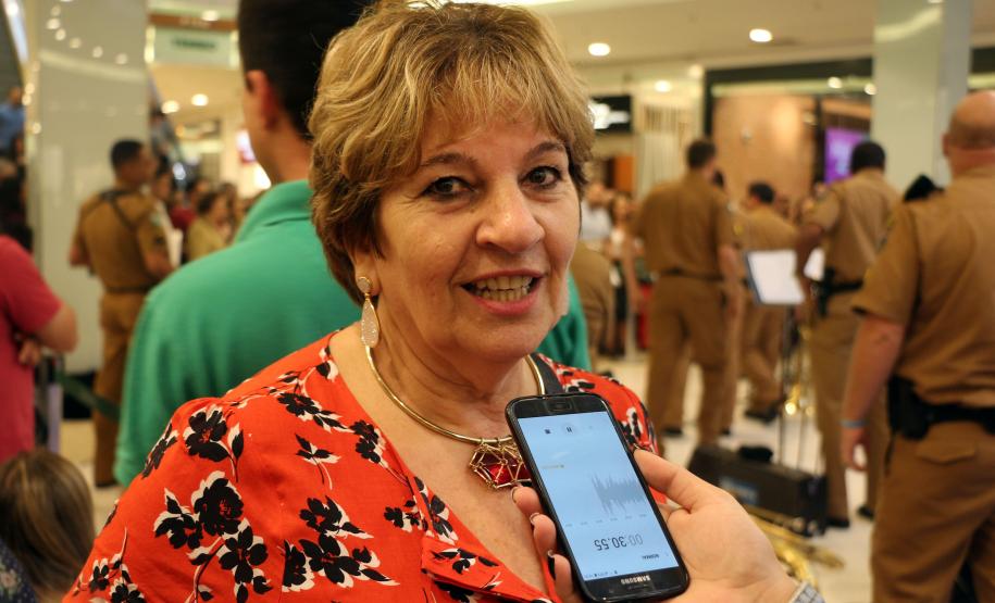 Curitiba, 11 de maio de 2019. Apresentação da Banda da PMPR em homenagem ao Dia das Mães.