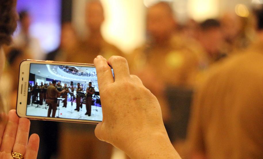 Curitiba, 11 de maio de 2019. Apresentação da Banda da PMPR em homenagem ao Dia das Mães.