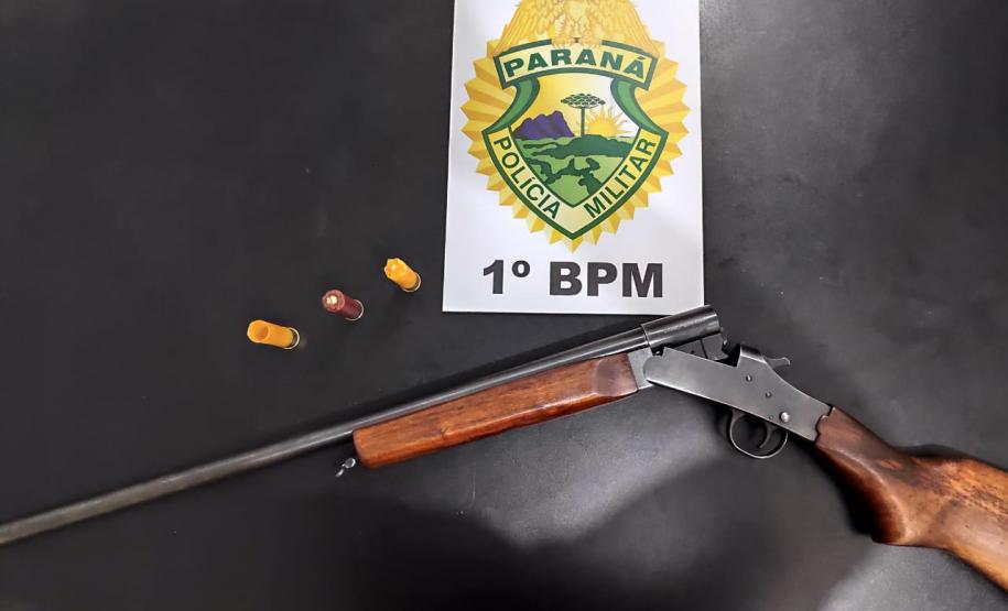Espingarda é apreendida pela PM em Ponta Grossa, nos Campos Gerais Espingarda é apreendida pela PM em Ponta Grossa, nos Campos Gerais