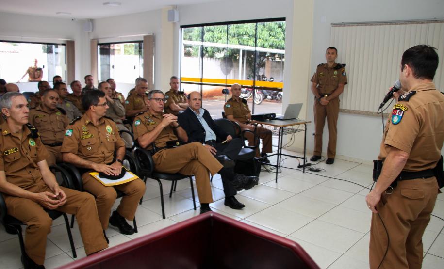 Maringá, 17 de maio de 2019. Secretário de Segurança Pública Visita o 4º BPM/Maringá