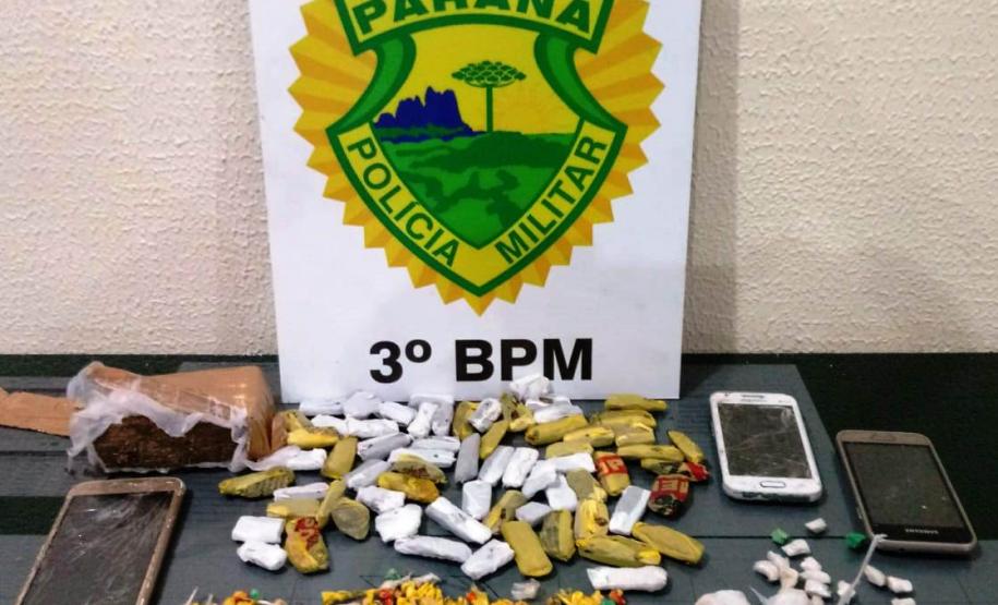 Por envolvimento com o tráfico de crack e maconha, cinco pessoas são encaminhadas em Itapejara D´Oeste (PR)