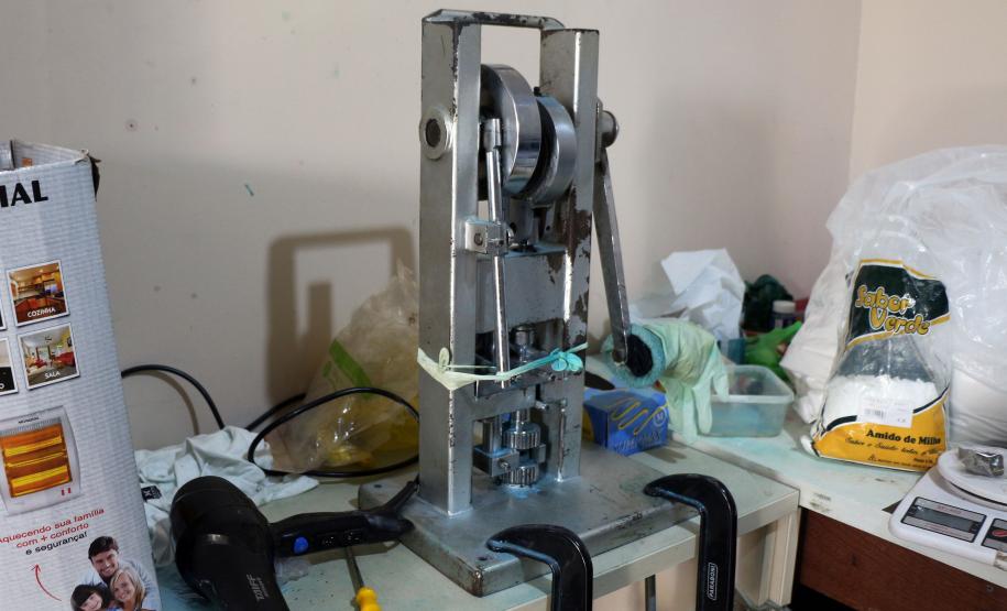 Curitiba, 24 de Maio de 2019. 24-05-2019. Operação do 1º CRPM desmonta laboratório de drogas no Tingui.