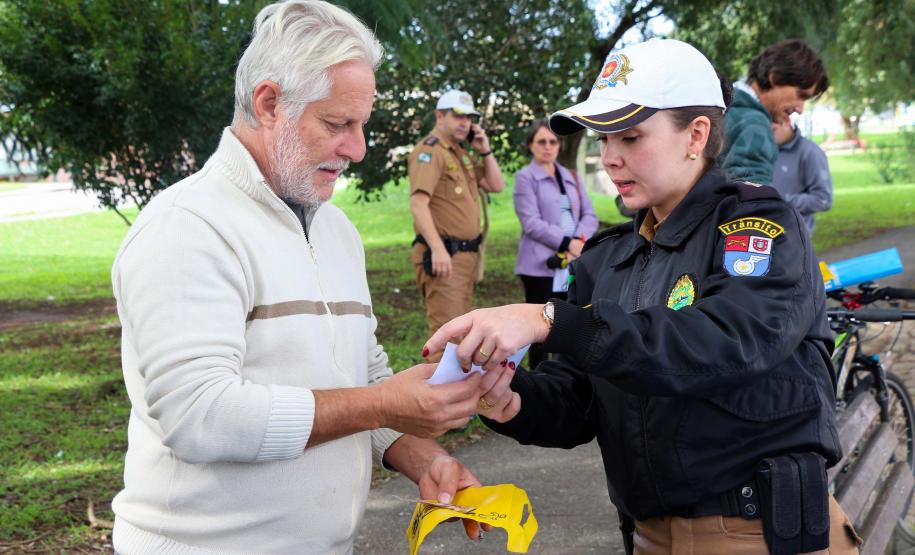 Curitiba, 27 de maio de 2019. Blitz Educativa Maio Amarelo