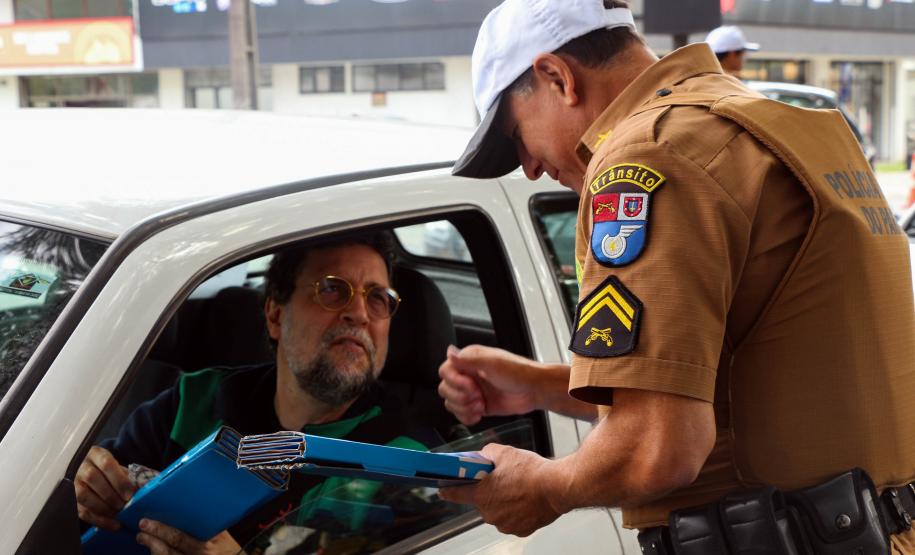 Curitiba, 27 de maio de 2019. Blitz Educativa Maio Amarelo