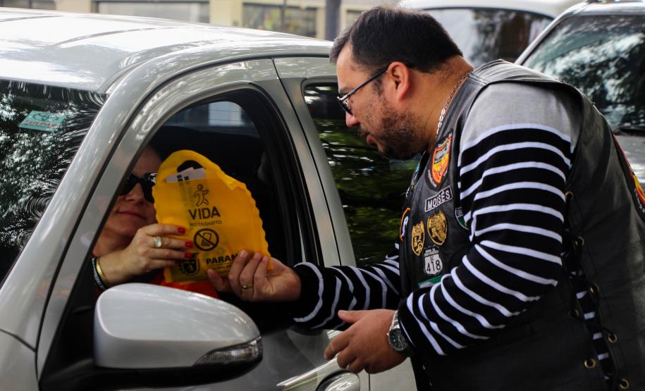 Curitiba, 27 de maio de 2019. Blitz Educativa Maio Amarelo