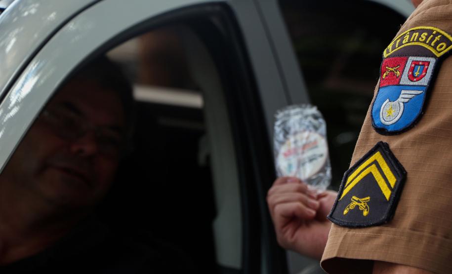 Curitiba, 27 de maio de 2019. Blitz Educativa Maio Amarelo