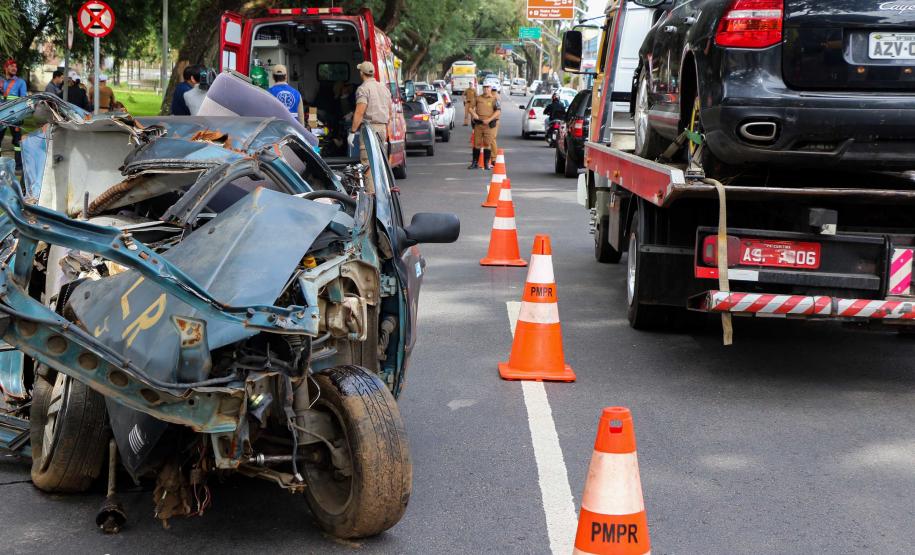Curitiba, 27 de maio de 2019. Blitz Educativa Maio Amarelo