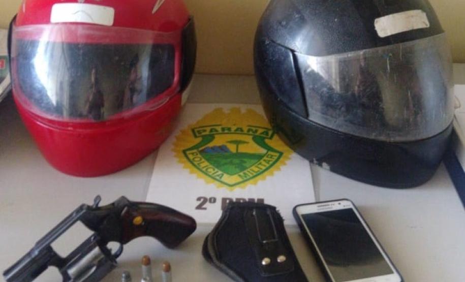 PM prende dois homens logo após roubo à Posto de combustível em Santo Antônio da Platina (PR)