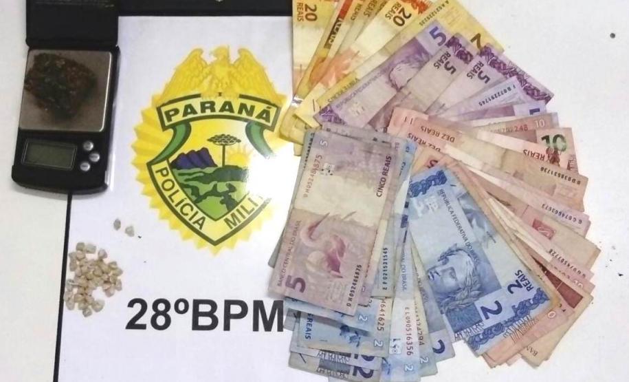 PM da Lapa (PR) desmantela ponto de tráfico e prende dois rapazes em flagrante