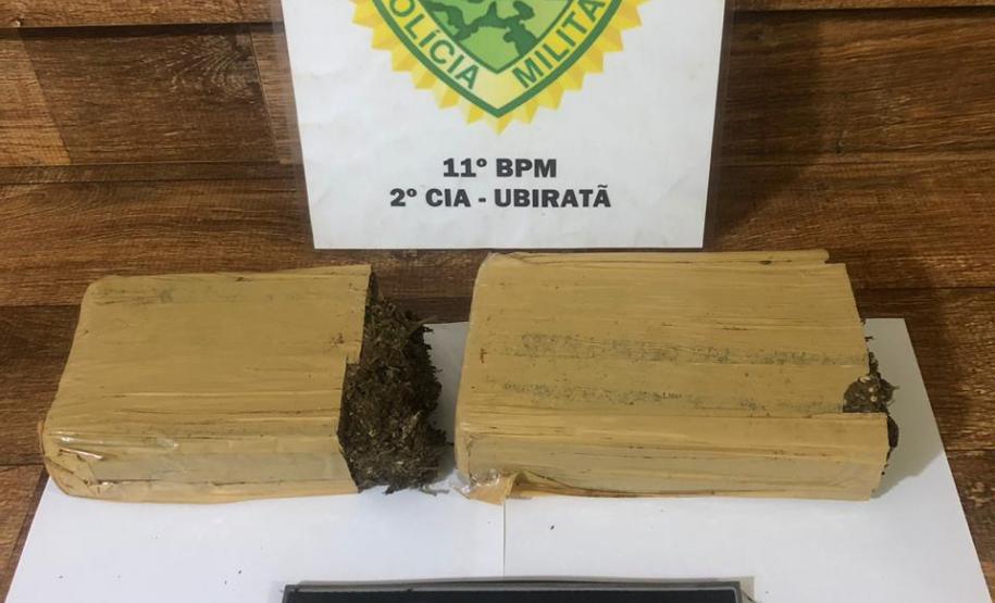 Mais de um quilo de maconha são apreendidos em situações distintas pela PM no Noroeste do estado
