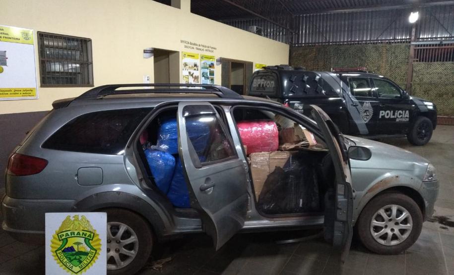 Na Fronteira do estado com o Paraguai, grande quantidade de anabolizantes é apreendida pela PM dentro de carro