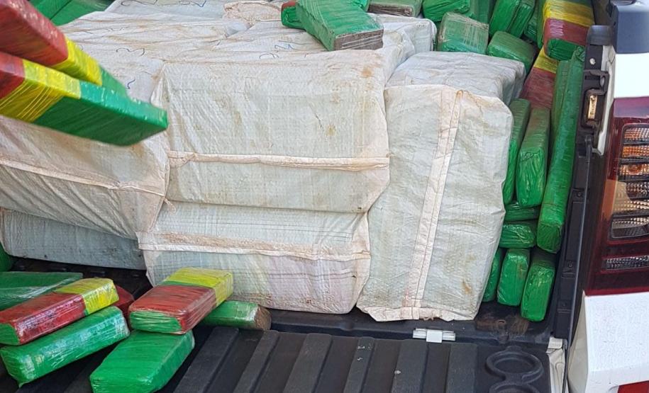 Mais de 600 quilos de maconha são apreendidos durante o feriado prolongado em Cascavel