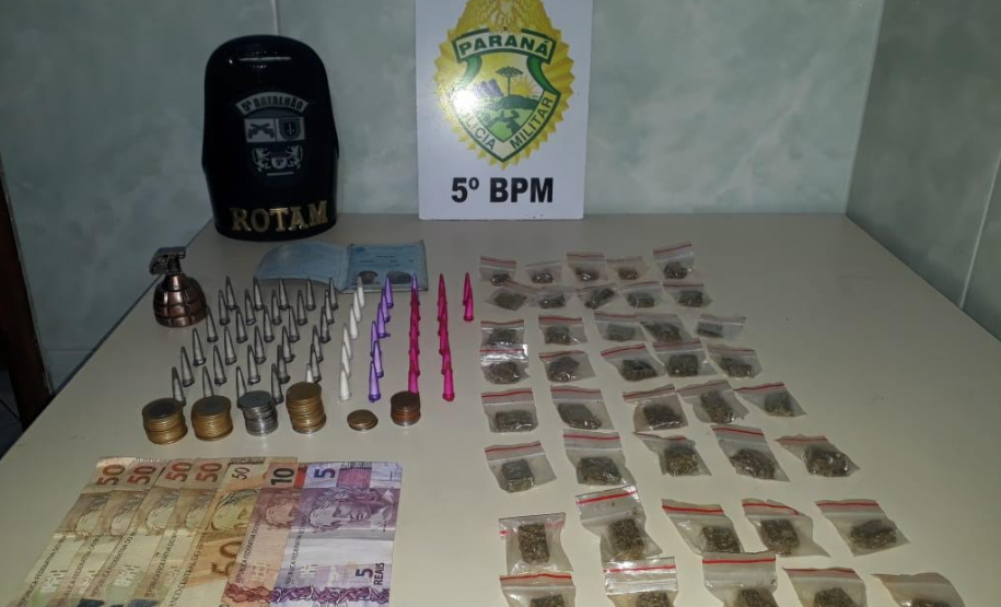 Drogas são tiradas de circulação pela PM no último fim de semana, na cidade de Londrina