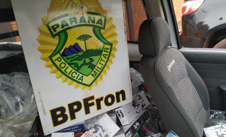 BPFron apreende veículo carregado com contrabando do Paraguai em Nova Santa Rosa (PR) BPFron apreende veículo carregado com contrabando do Paraguai em Nova Santa Rosa (PR)