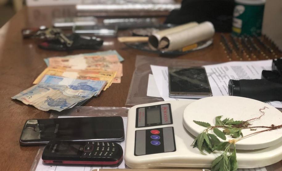 Drogas, armas e munições são apreendidas pela Polícia Militar e Polícia Civil no Noroeste do estado