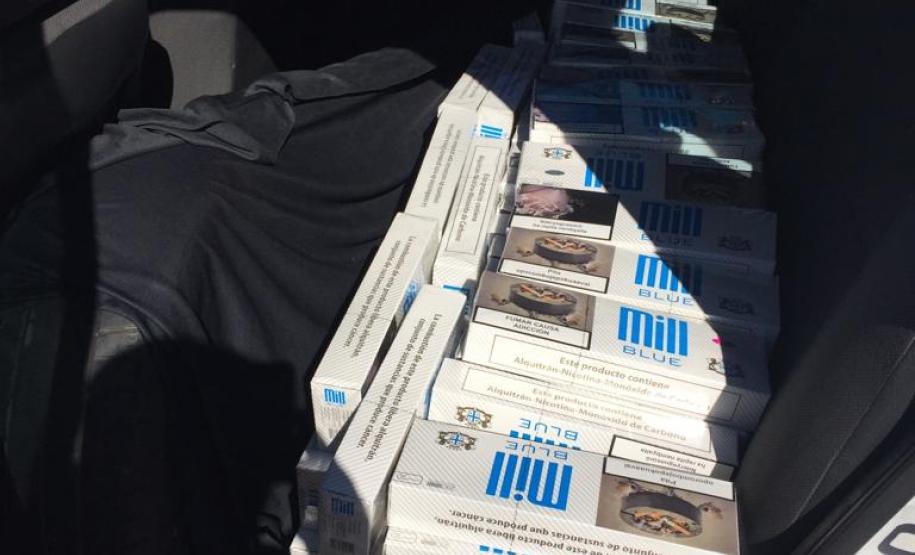 BPRv apreende quase nove mil carteiras de cigarros contrabandeados no Noroeste do estado