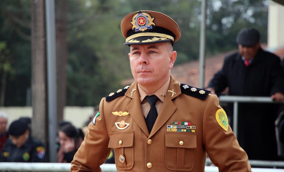 Colombo, 09 de julho de 2019. Passagem de Comando do 22º BPM. Foto: Ten.-Cel. Sérgio Augusto Ramos, Comandante substituído.