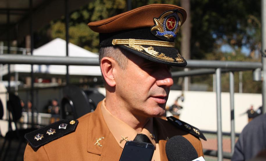 Colombo, 09 de julho de 2019. Passagem de Comando do 22º BPM. Foto: Ten.-Cel. QOPM Luiz Marcelo Mazieiro Jakiemiv, Comandante do 22º BPM.