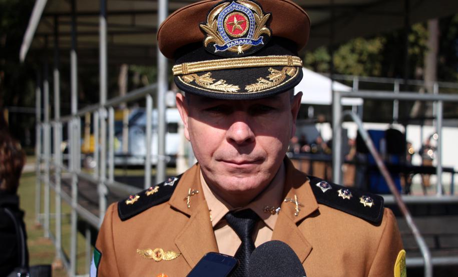 Colombo, 09 de julho de 2019. Passagem de Comando do 22º BPM. Foto: Ten.-Cel. QOPM Sérgio Augusto Ramos, Comandante substituído.