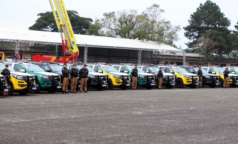 São José do Pinhais, 10 de julho de 2019. Entrega de Viaturas na APMG