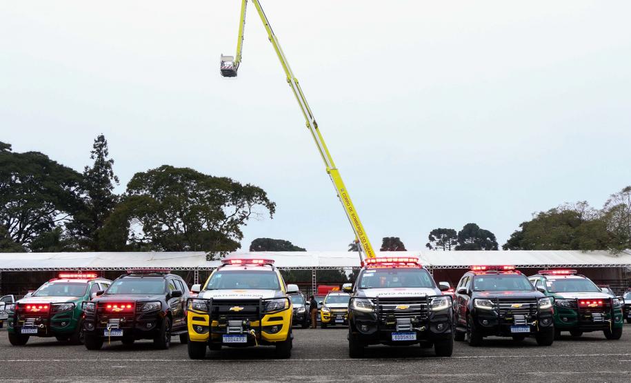 São José do Pinhais, 10 de julho de 2019. Entrega de Viaturas na APMG