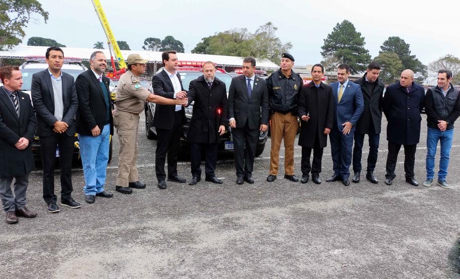 São José do Pinhais, 10 de julho de 2019. Entrega de Viaturas na APMG