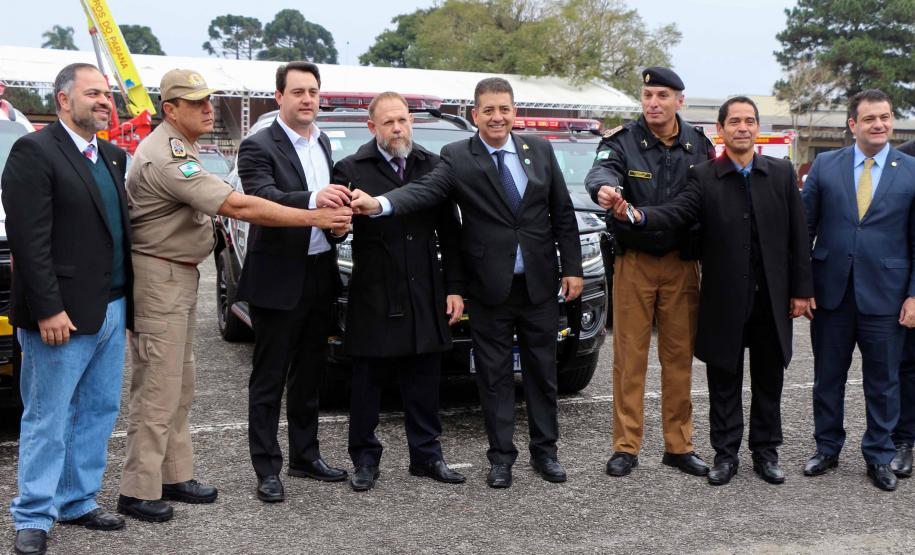 São José do Pinhais, 10 de julho de 2019. Entrega de Viaturas na APMG