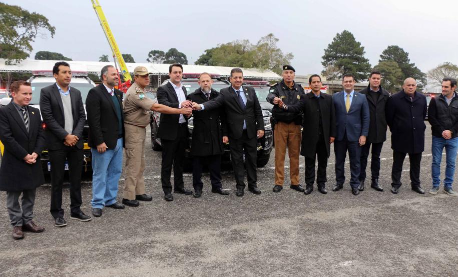 São José do Pinhais, 10 de julho de 2019. Entrega de Viaturas na APMG