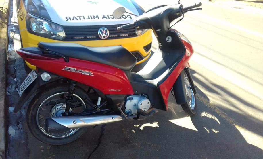 Após denúncia, PM recupera motocicleta roubada em Telêmaco Borba, nos Campos Gerais
