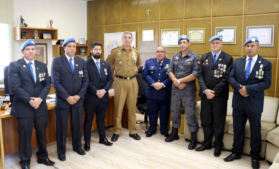 Curitiba, 19 de julho de 2019. Comandante-Geral da PMPR é condecorado pelo Instituto Boina Azul.