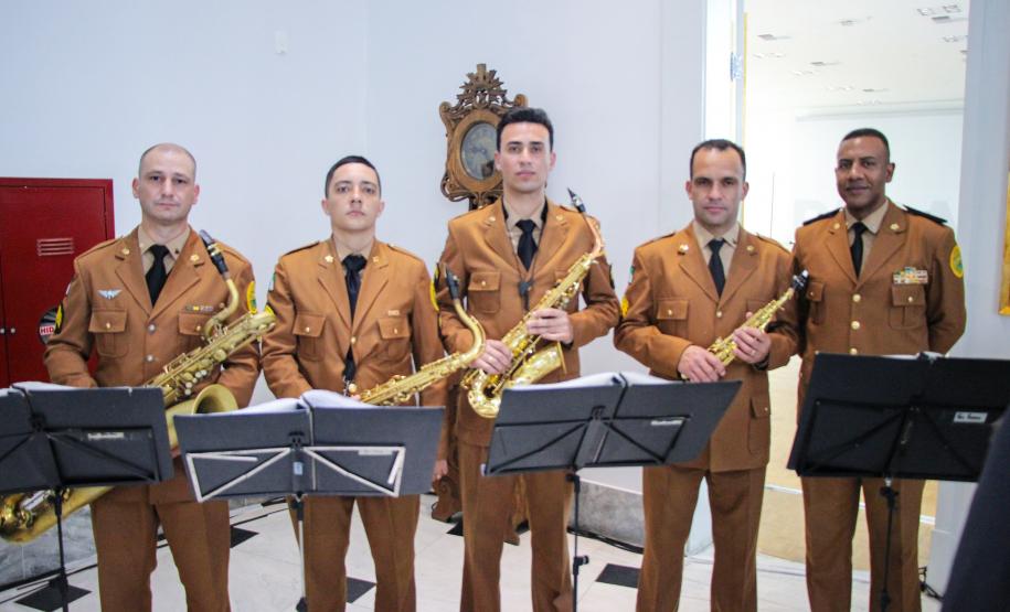 Curitiba, 24 de julho de 2019.  Assinatura de Promoções. Foto: Banda da Policia Militar .