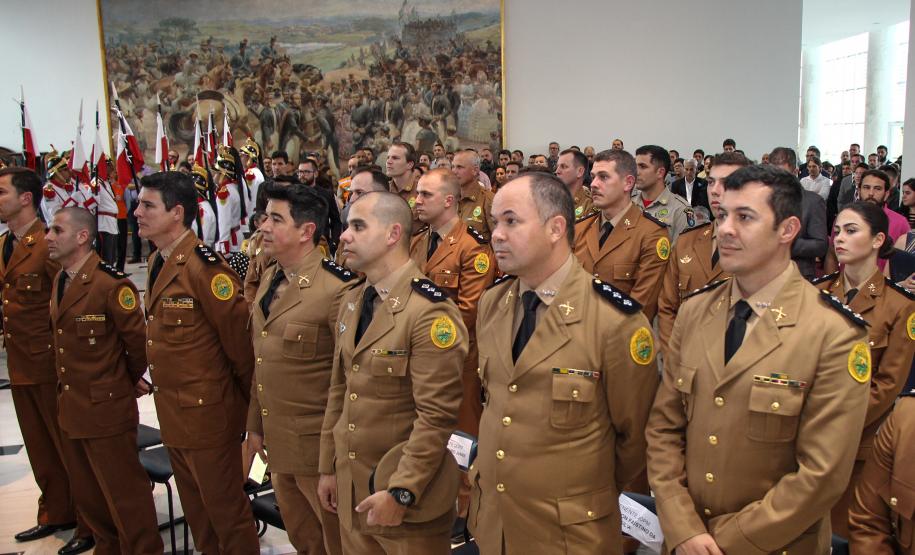 Curitiba, 24 de julho de 2019.  Assinatura de Promoções. Foto: Policias Militares Promovidos.